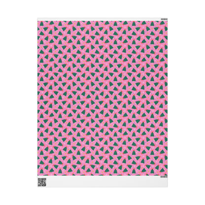 Jolly Pink Woods Wrapping Paper