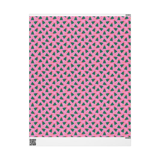 Jolly Pink Woods Wrapping Paper