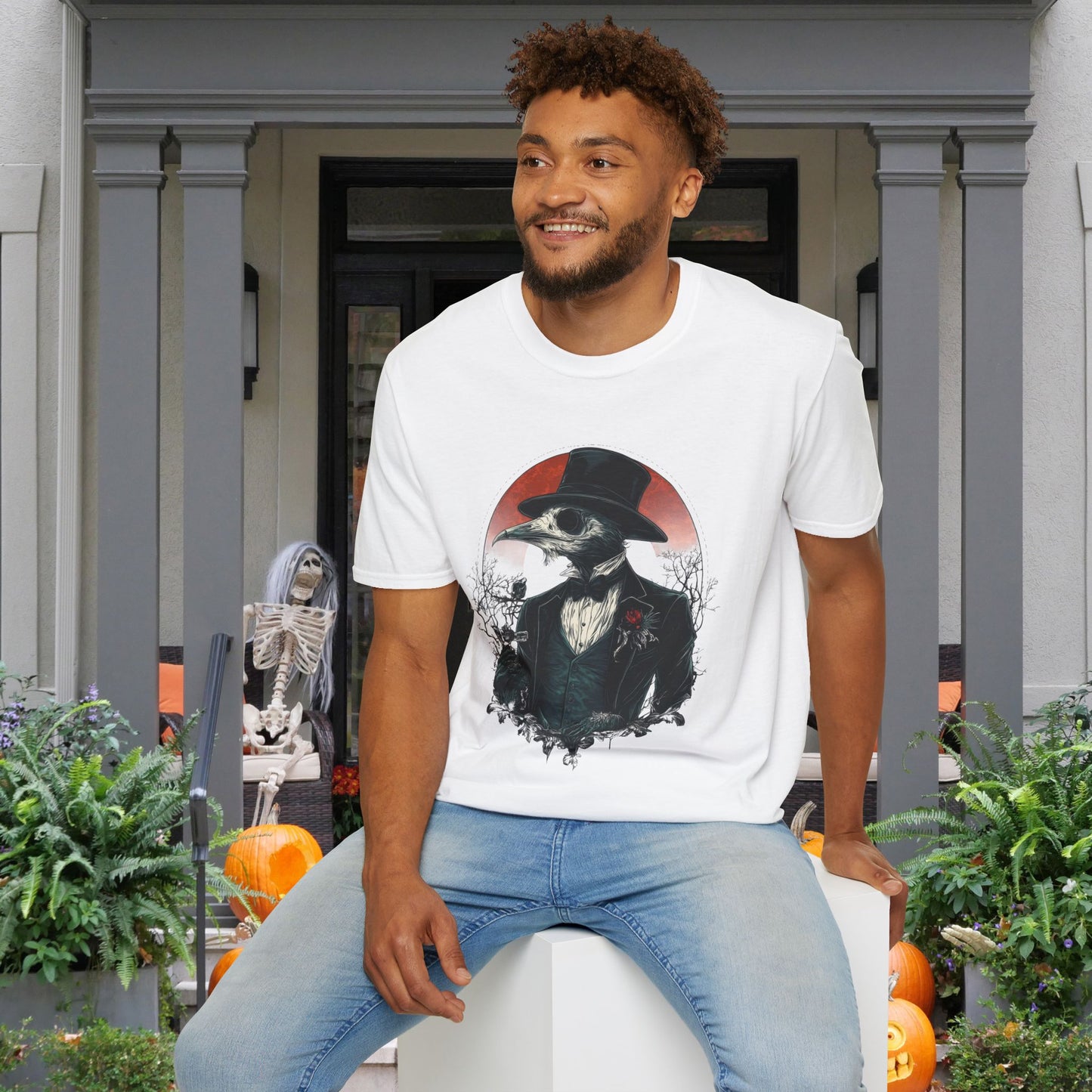 Halloween Scarecrow 3 Adult T-shirt