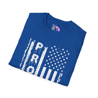 American Proud (Vertical Flag) Adult T-shirt