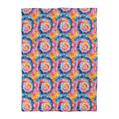 Retro Vortex Microfiber Duvet Cover