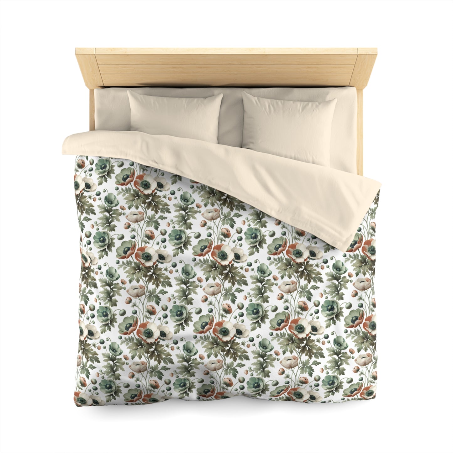 Whimsy In Bloom Microfiber Duvet Cover