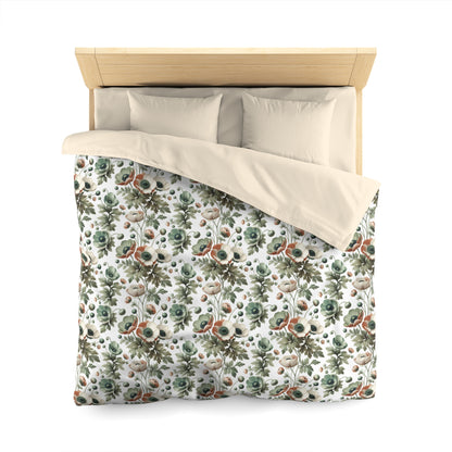 Whimsy In Bloom Microfiber Duvet Cover