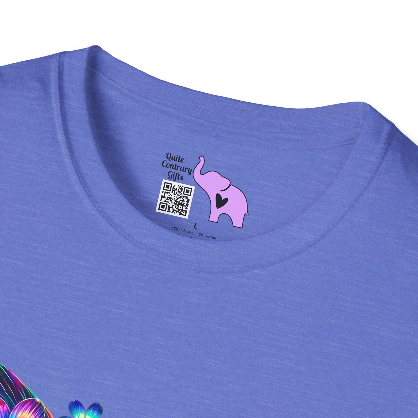 Colorful Floral Butterfly Adult T-shirt