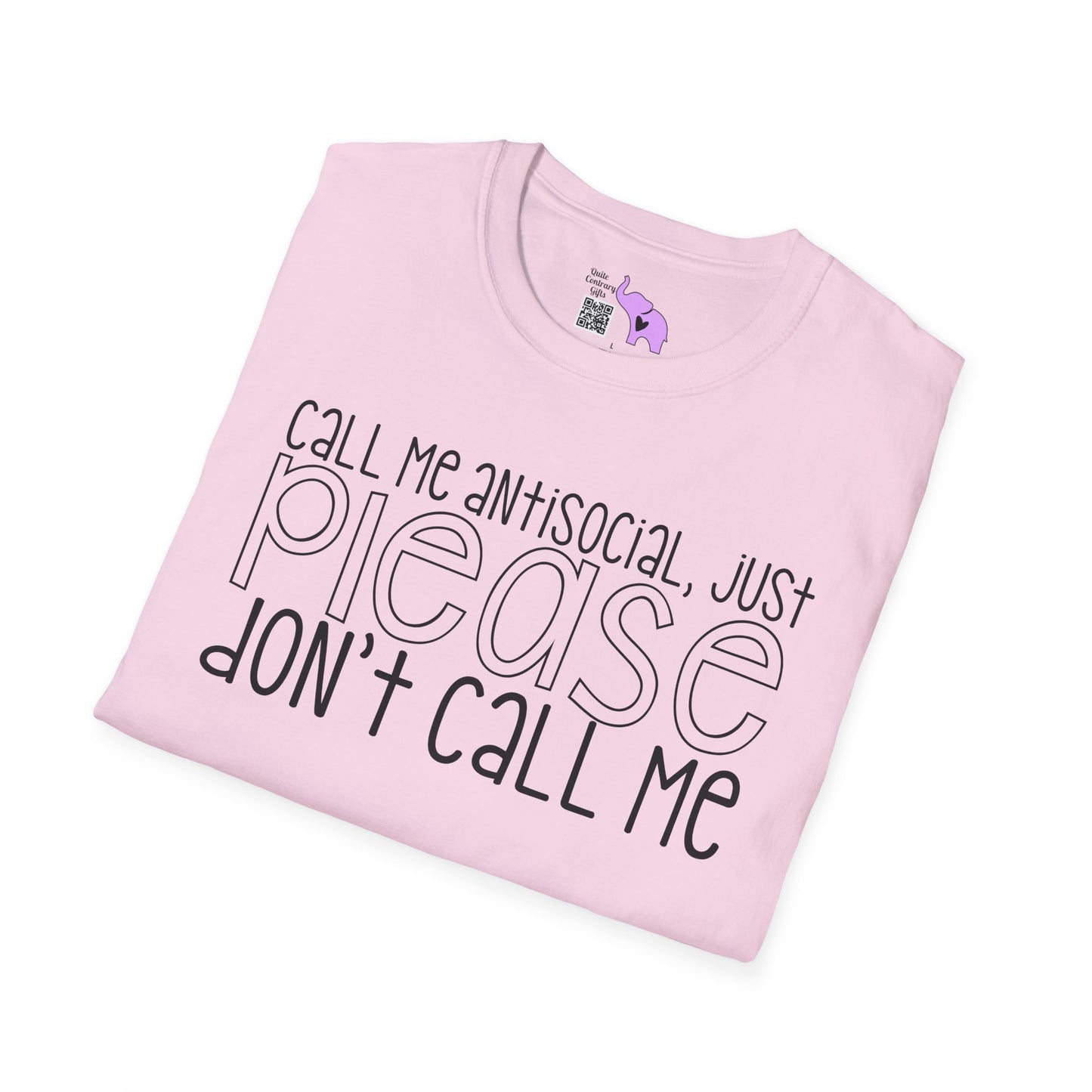 Call Me Anitsocial But Please Don't Call Me Adult T-shirt