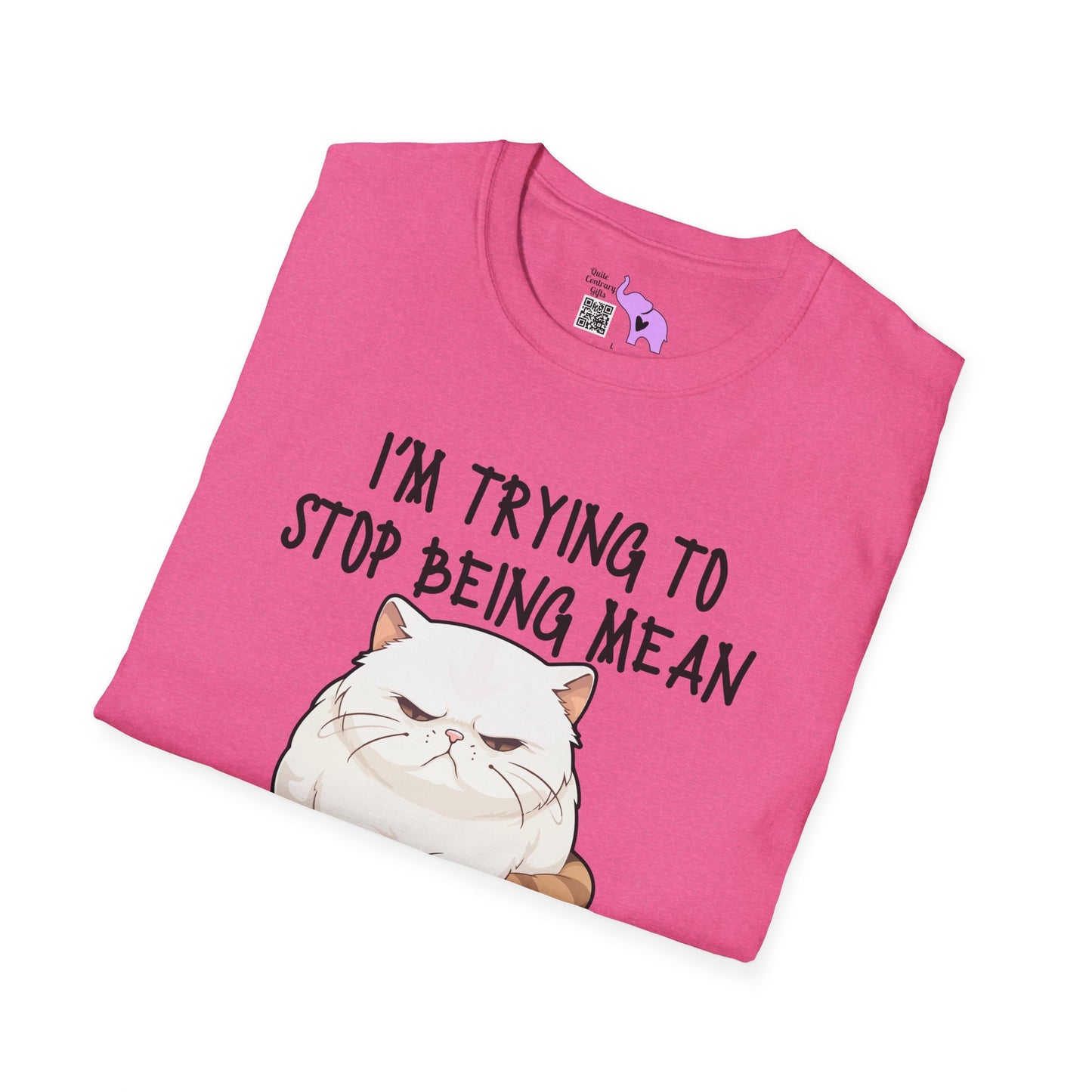 I'm Trying To Stop Being Mean But Yall Have To Stop Being Stupid First Adult T-shirt