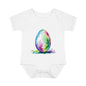 Colorful Easter Egg Infant Baby Rib Bodysuit