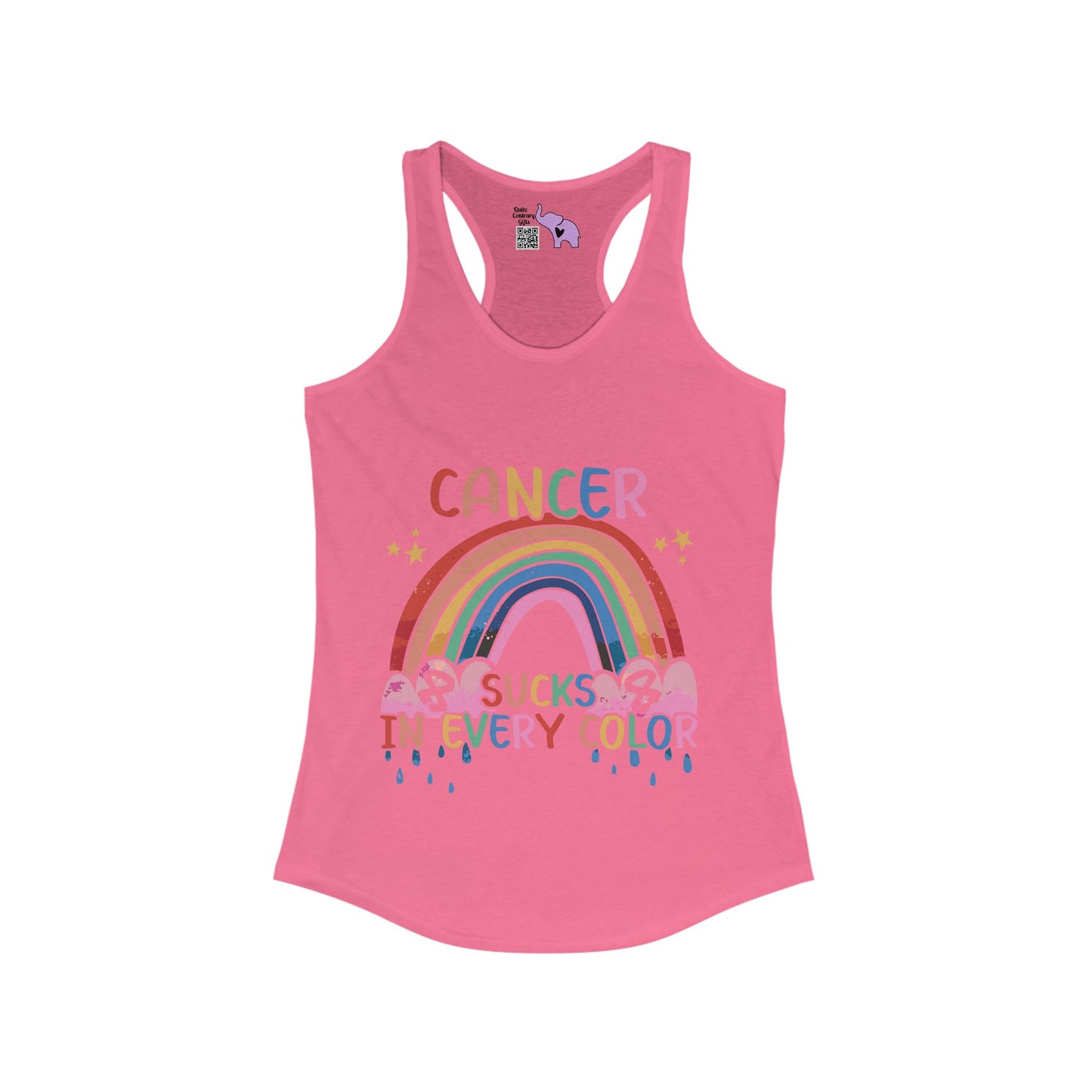 Fight Cancer In All Colors 20 Women's Ideal Racerback Tank