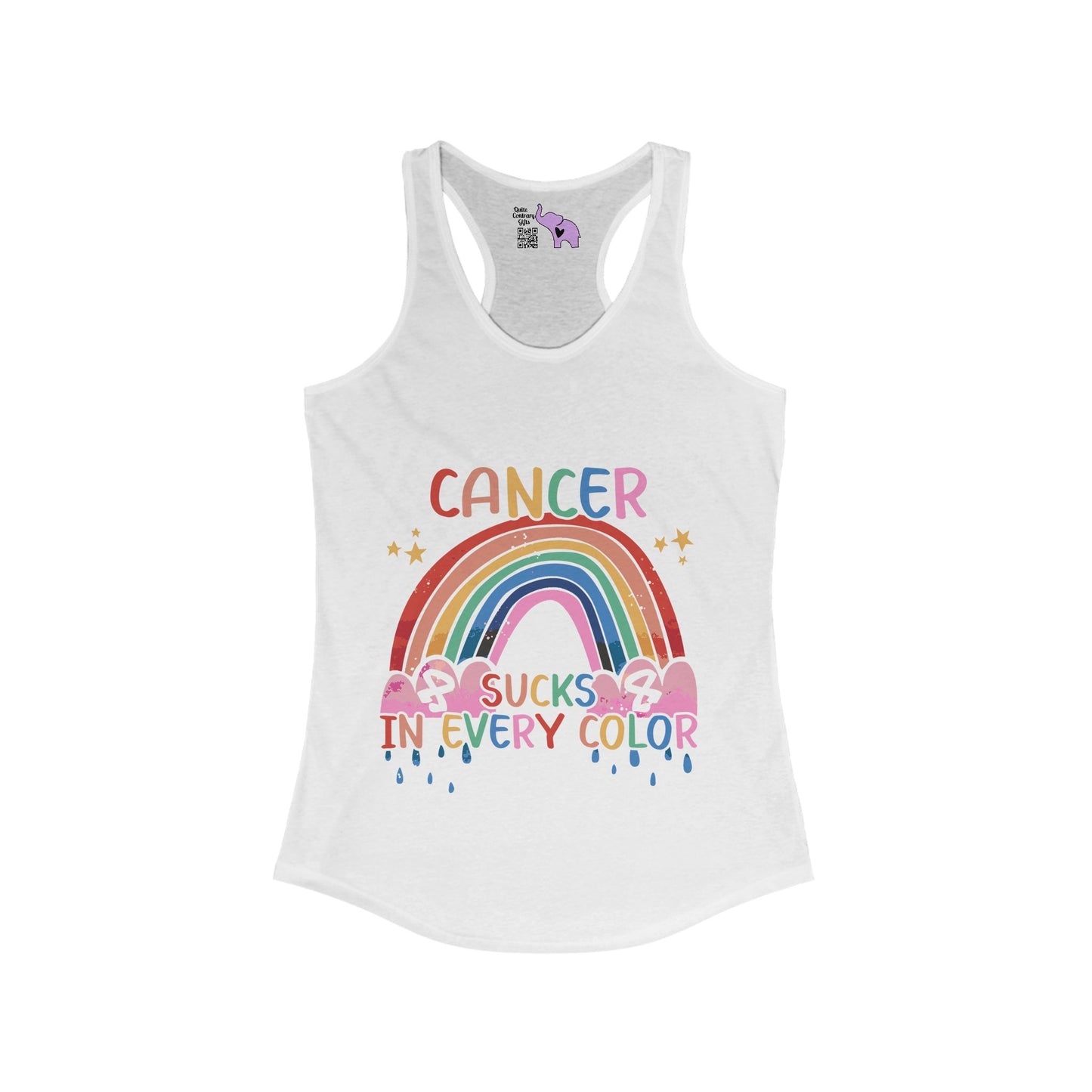 Fight Cancer In All Colors 20 Women's Ideal Racerback Tank