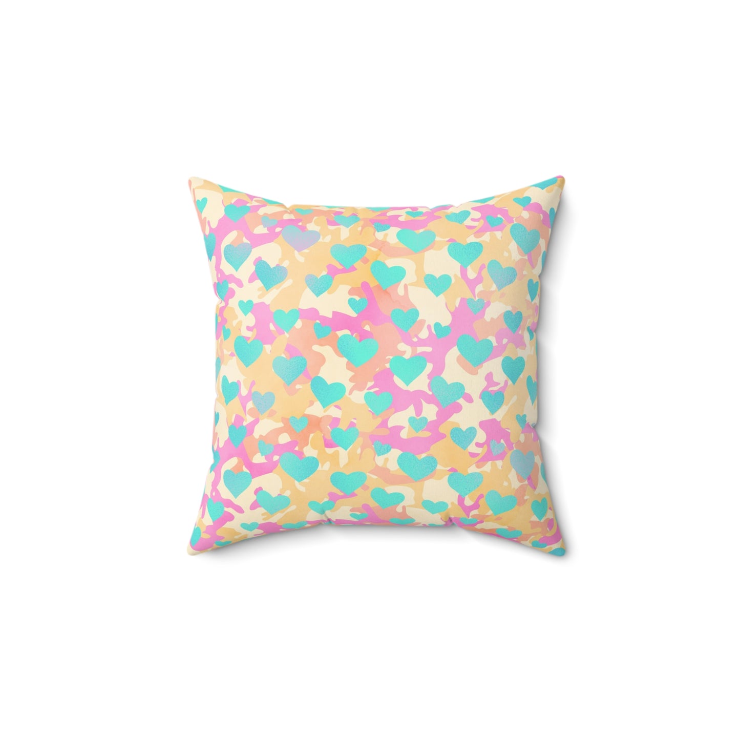 Sweetheart Camo Throw Pillow