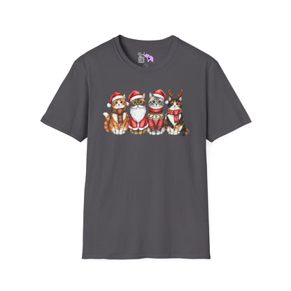 Santa Claus Cats Adult T-shirt