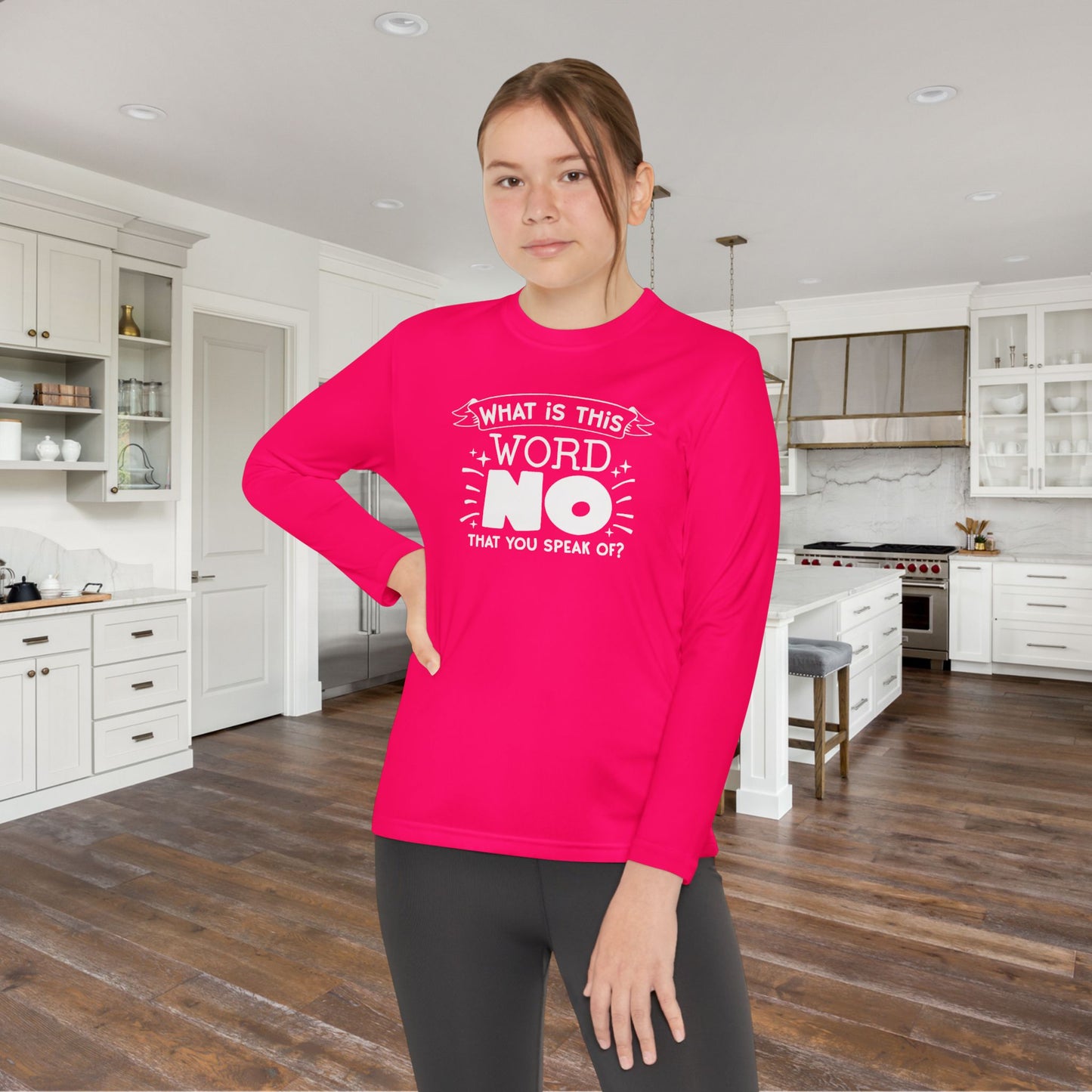 What Is This Word No That You Speak Of? Youth Long Sleeve Tee