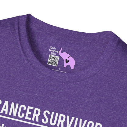 Cancer Survivor Nutrition Facts Adult T-shirt