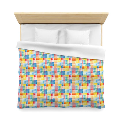 Mosaic Meadows Microfiber Duvet Cover