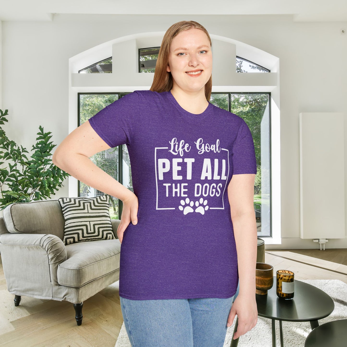 Life Goal Pet All The Dogs Adult T-shirt