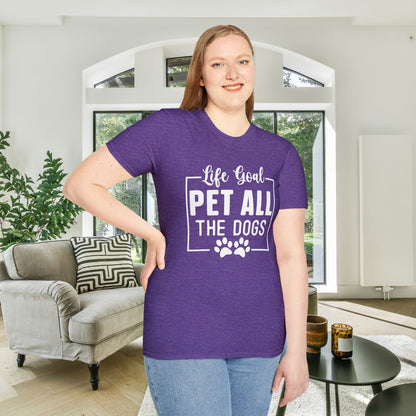 Life Goal Pet All The Dogs Adult T-shirt