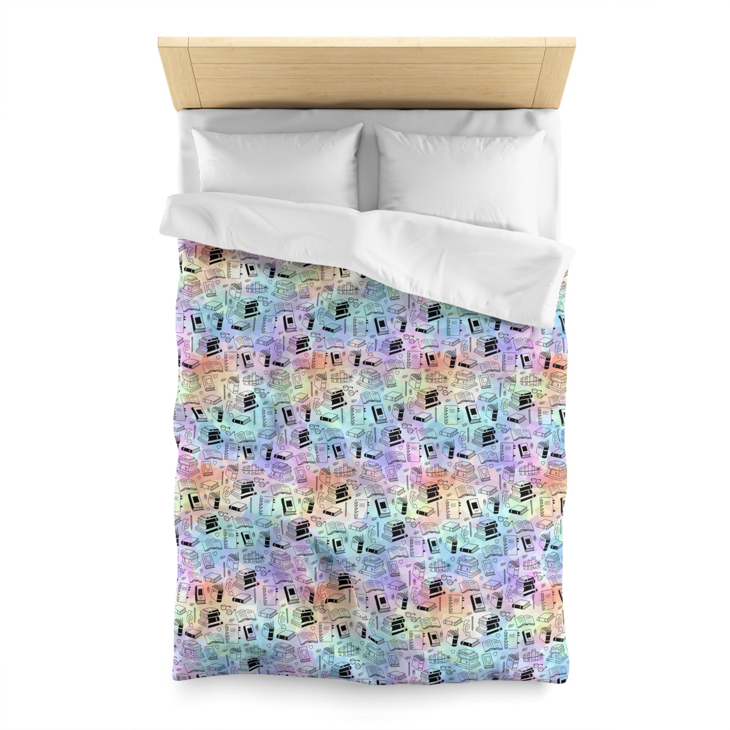 Colorful Chapters Microfiber Duvet Cover