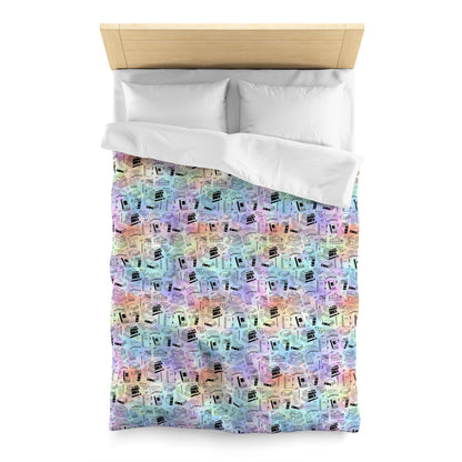 Colorful Chapters Microfiber Duvet Cover