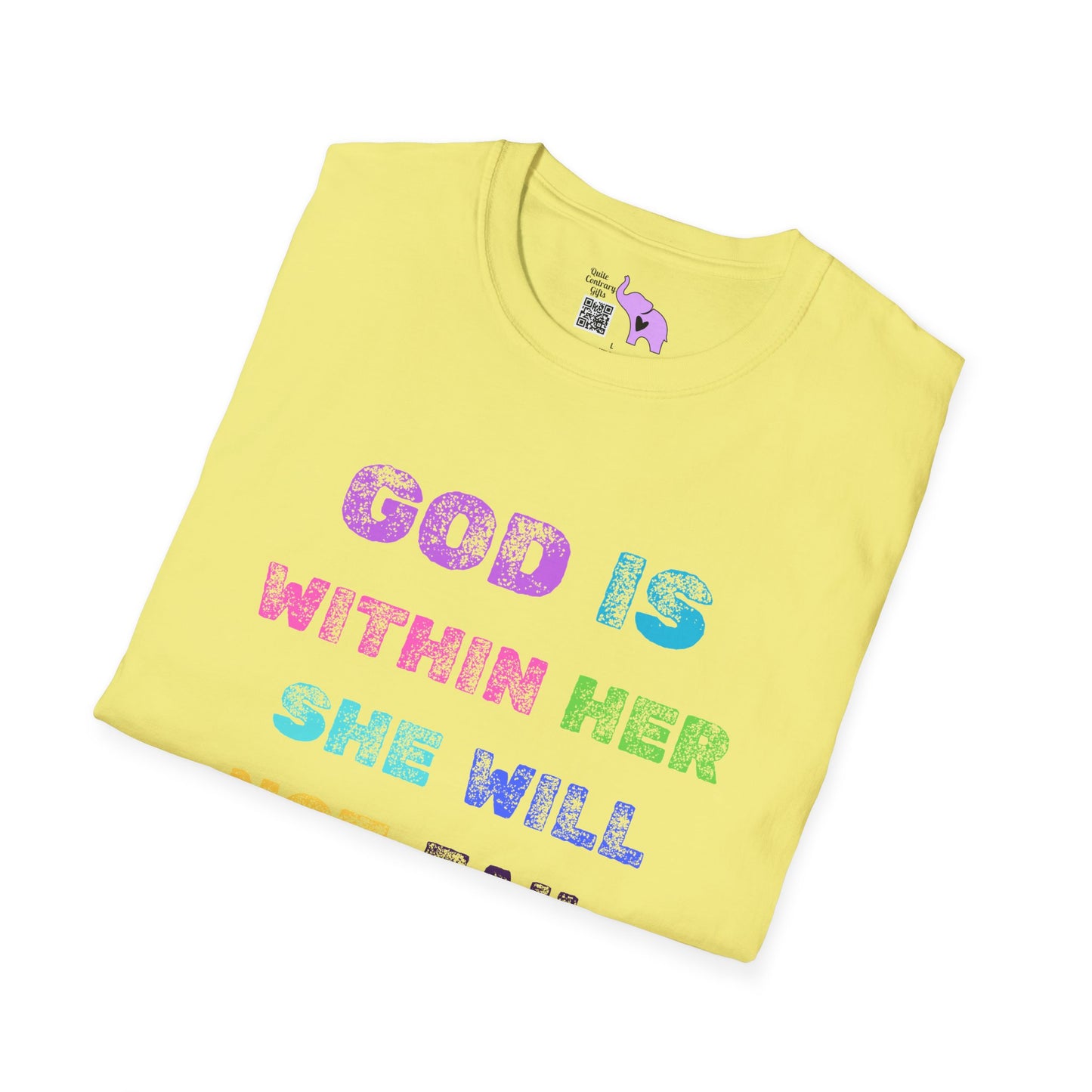 God Is Within Her She Will Not Fail Psalm 46:5 Adult T-shirt