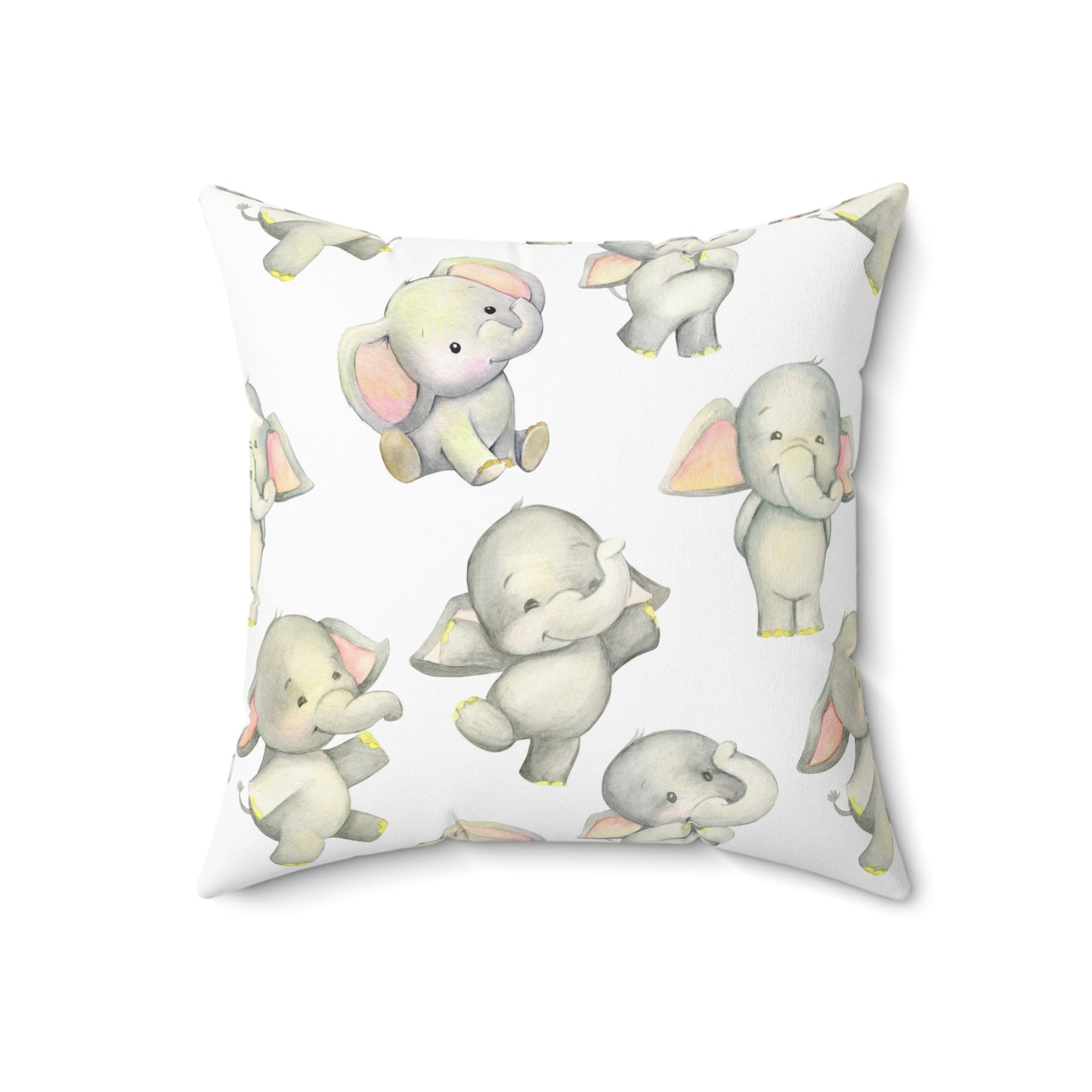 Dancing Elephants Throw Pillow