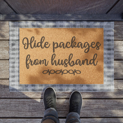 Hide Packages From Husband Coconut Fiber Doormat