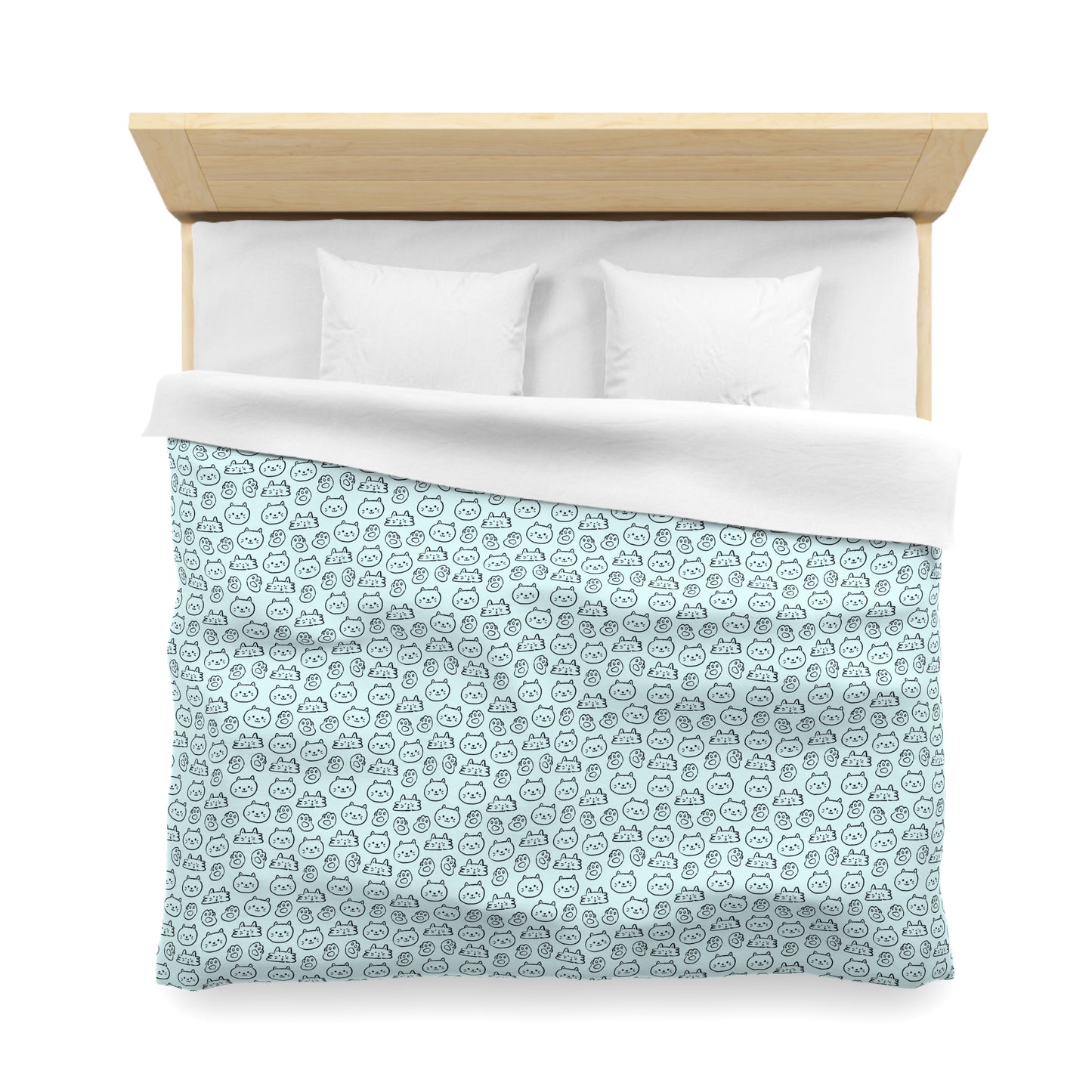 Cat Lovers Microfiber Duvet Cover