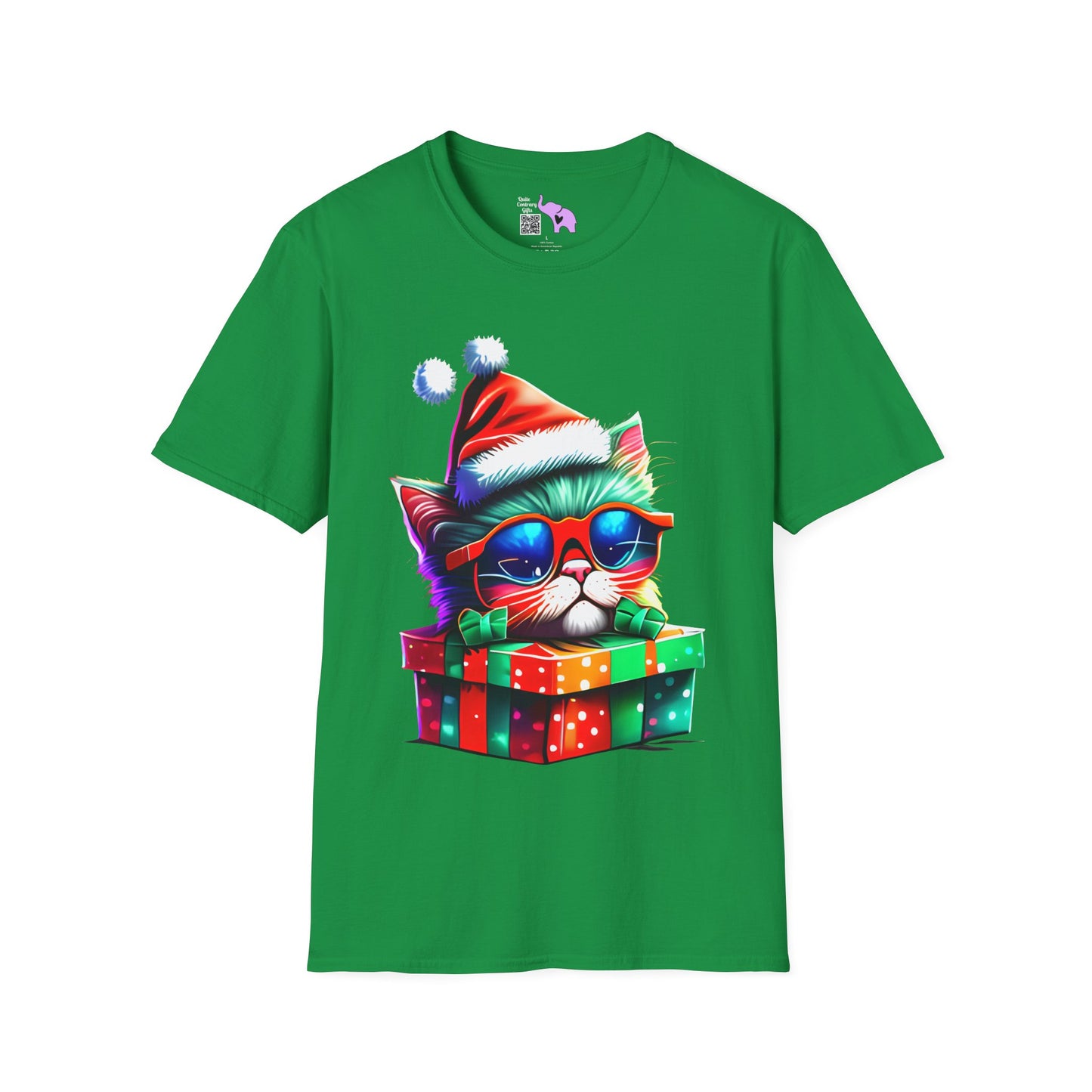 Christmas Kitten w/Gift T-shirt