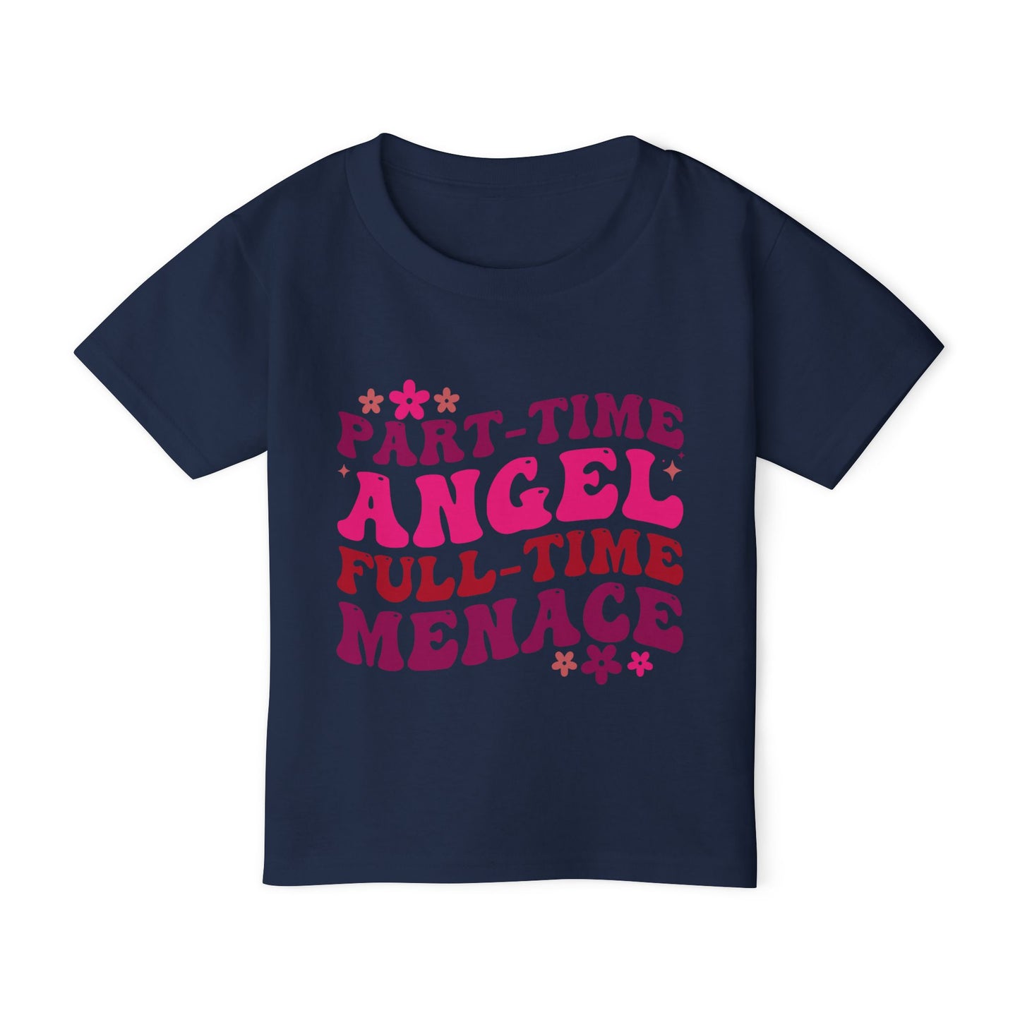 Part Time Angel Full Time Menace  Heavy Cotton™ Toddler T-shirt