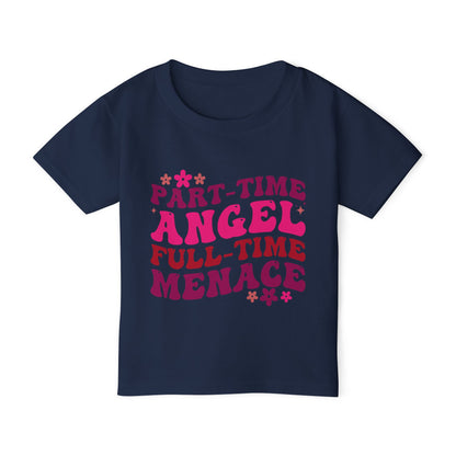 Part Time Angel Full Time Menace  Heavy Cotton™ Toddler T-shirt