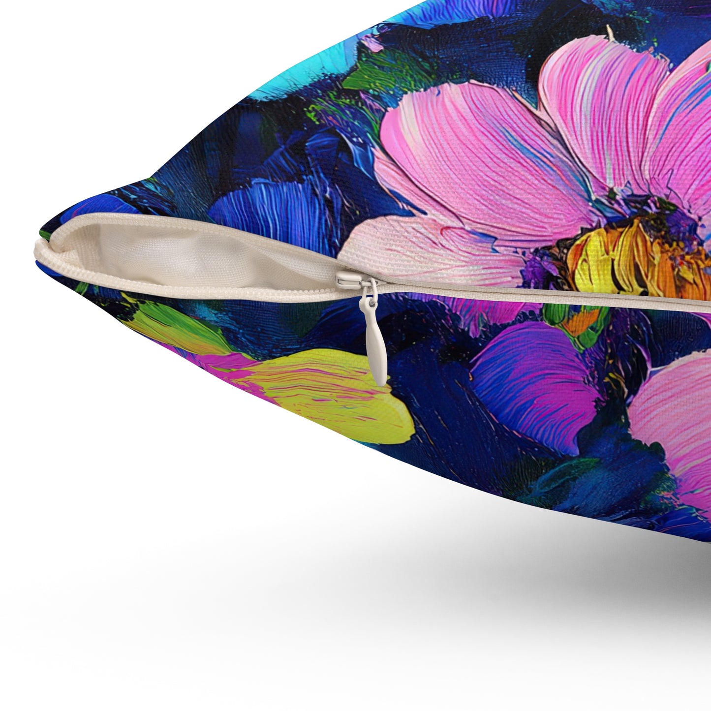 Watercolor Daisies Throw Pillow