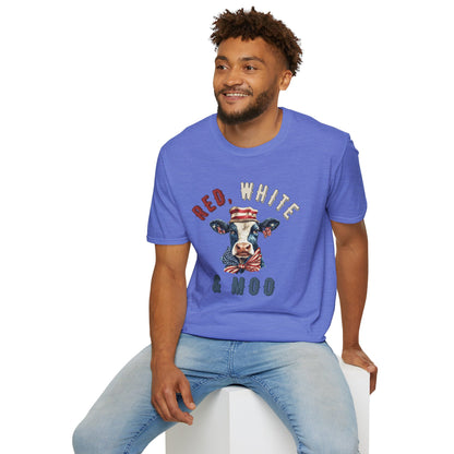 Red, White, & Moo T-shirt