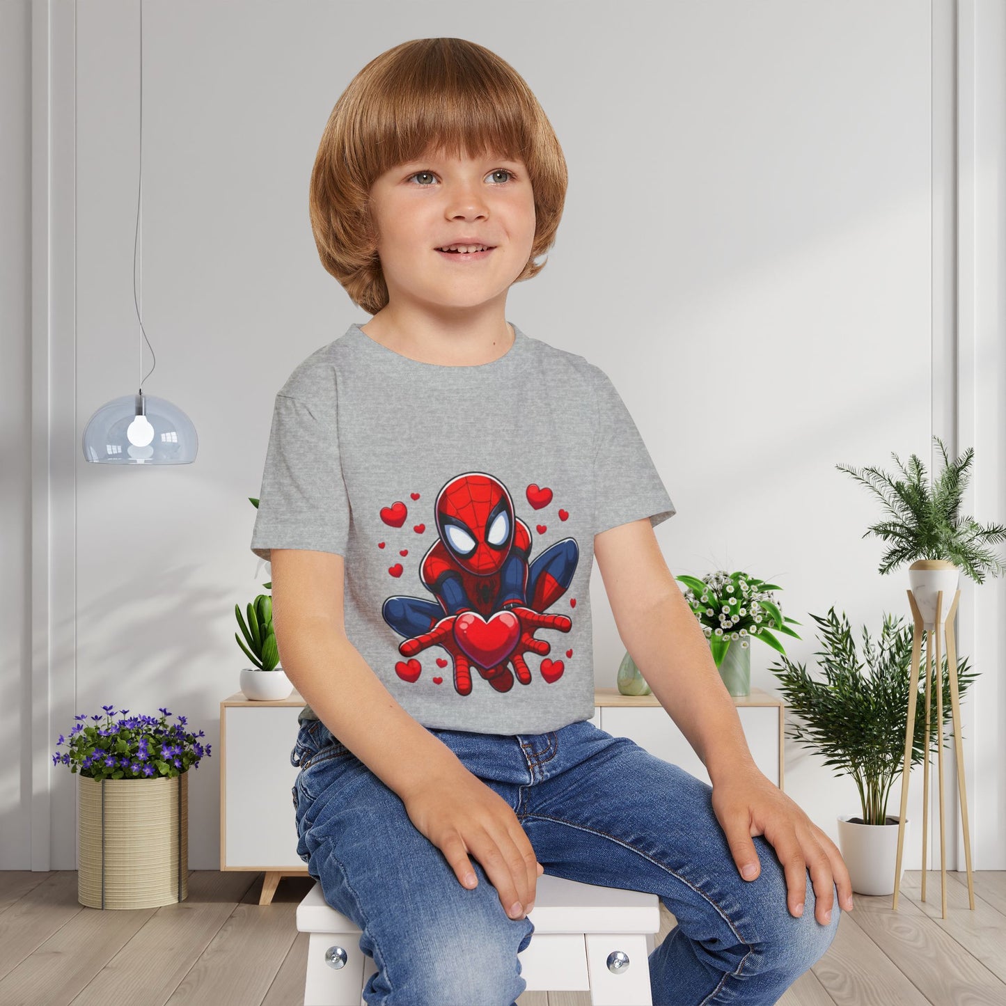 Valentines Spiderman Heavy Cotton™ Toddler T-shirt