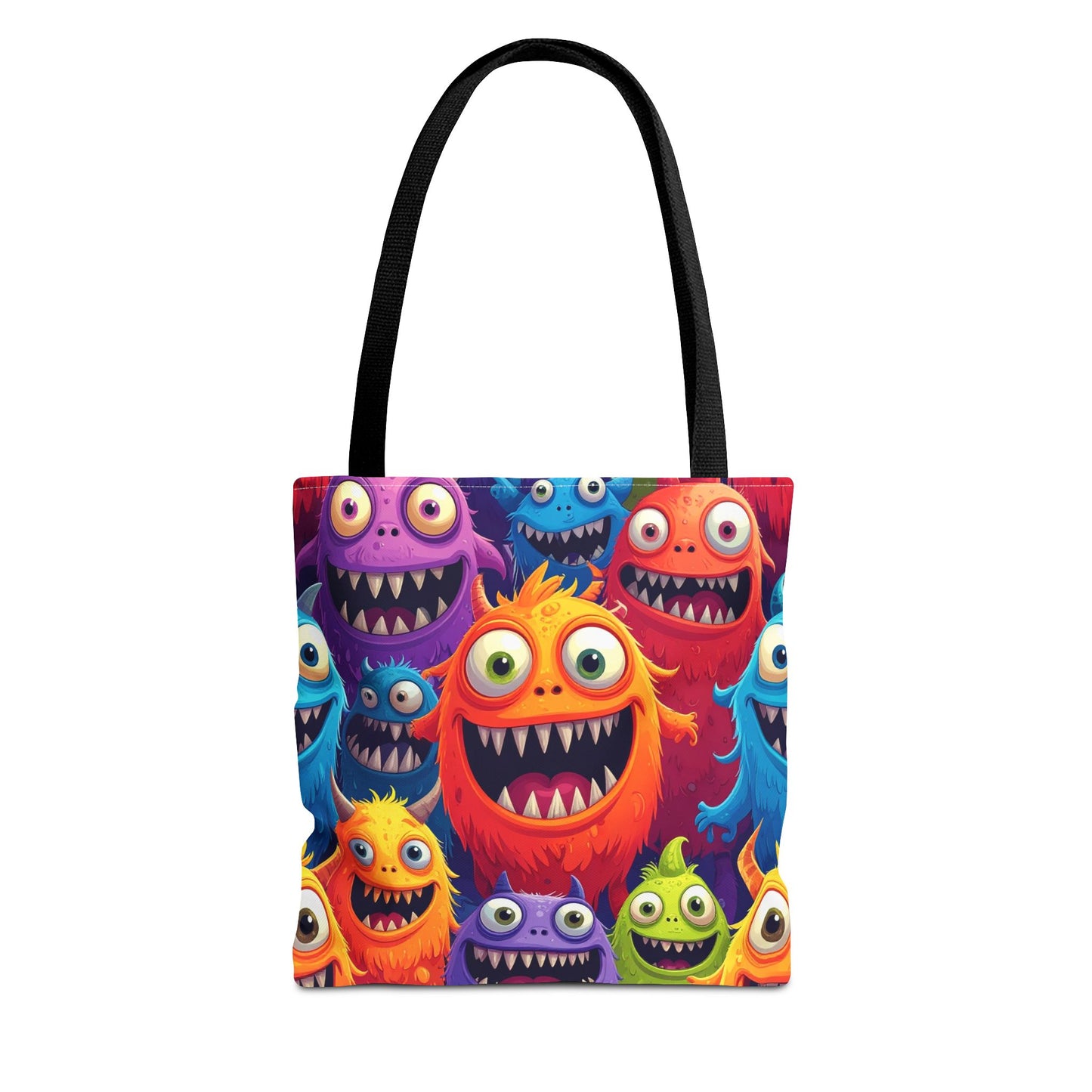 Happy Little Monsters Canvas Tote Bag