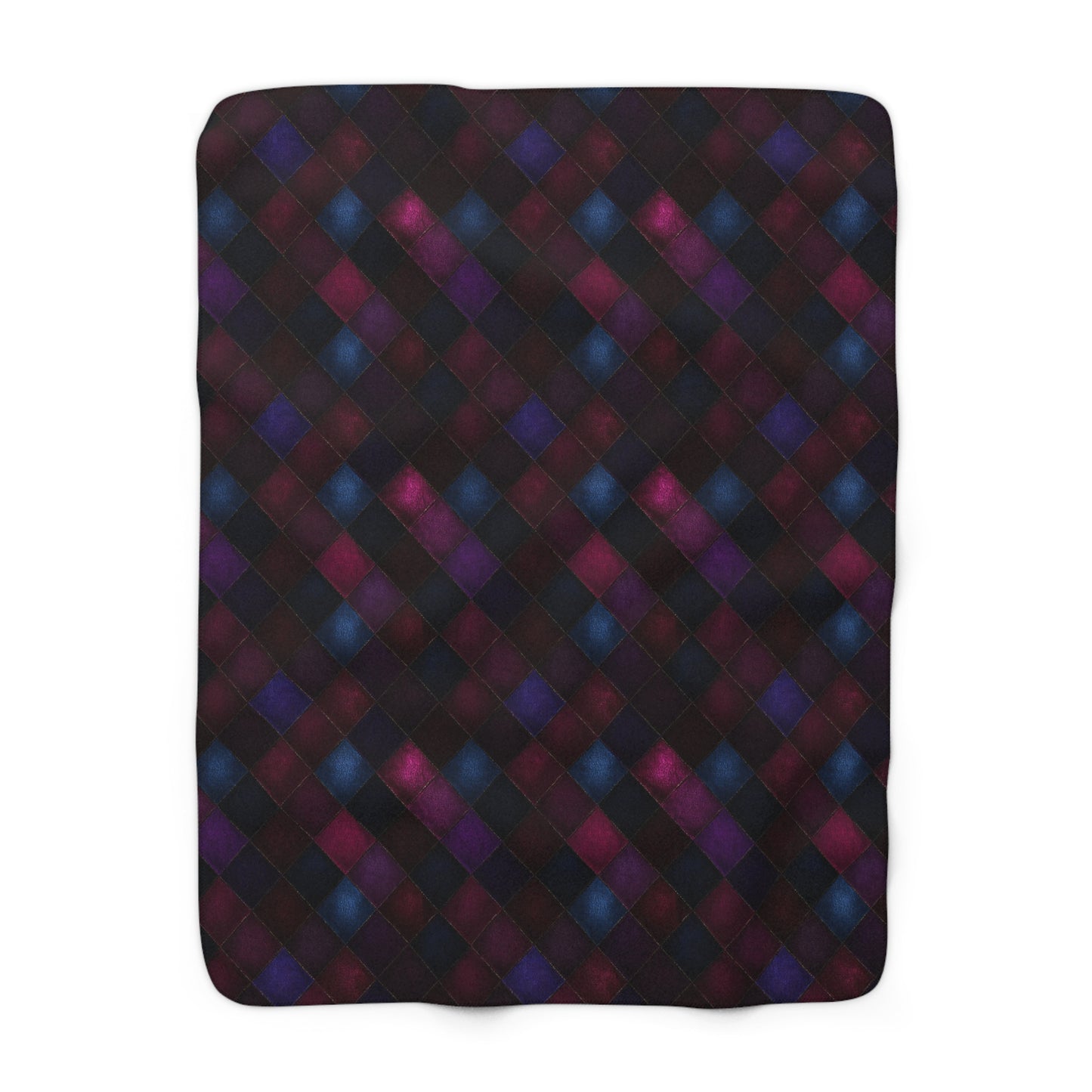 Velvet Patchwork Print Fleece Blanket