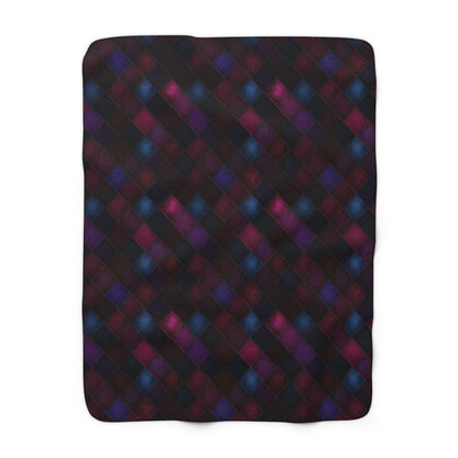 Velvet Patchwork Print Fleece Blanket