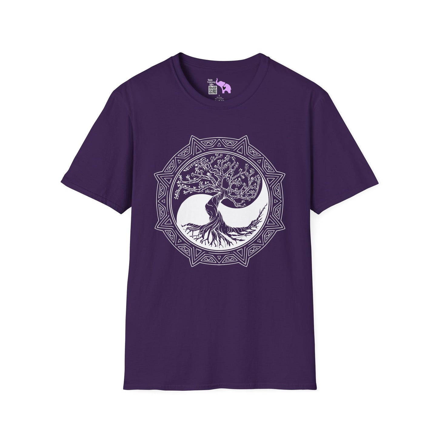 Tree of Life Yin Yang 6 Adult T-shirt