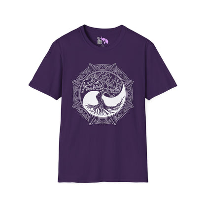 Tree of Life Yin Yang 6 Adult T-shirt