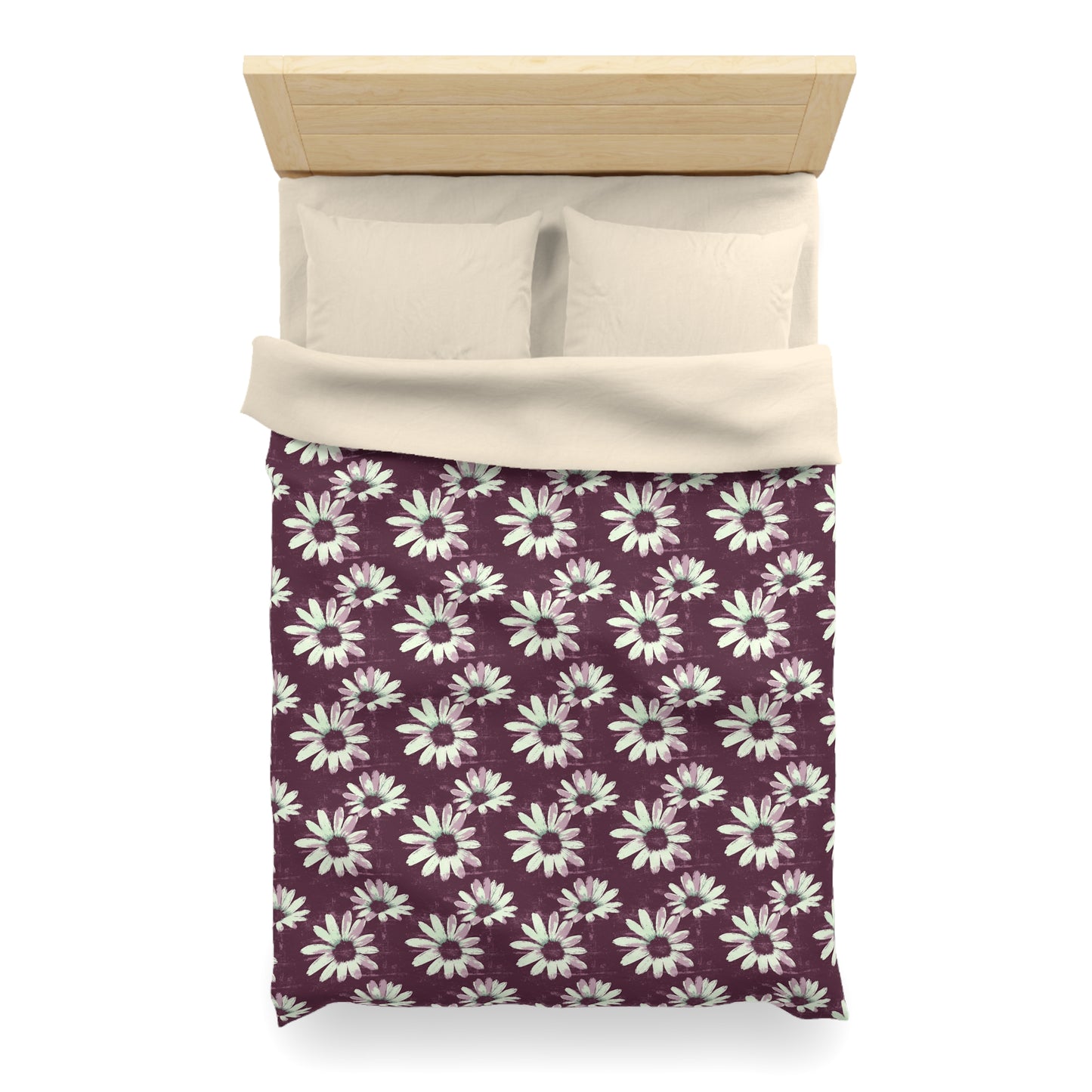 Purple Tide Petals Microfiber Duvet Cover