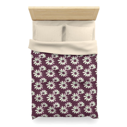 Purple Tide Petals Microfiber Duvet Cover
