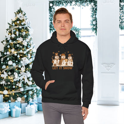 Let It Snow (Snowmen Trio) Adult Heavy Blend™ Hoodie