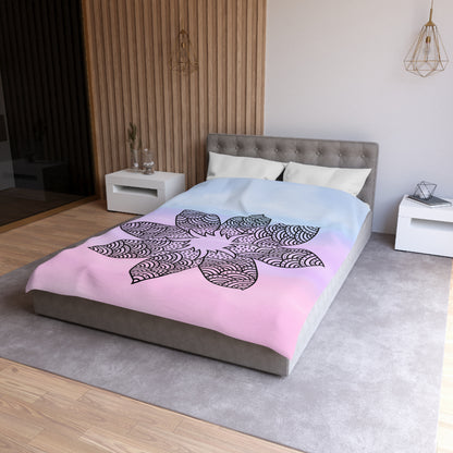 Serene Bloom Microfiber Duvet Cover