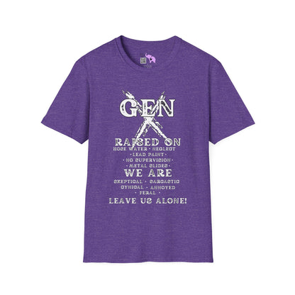 Gen X Raised On.. We Are... Leave Us Alone T-shirt