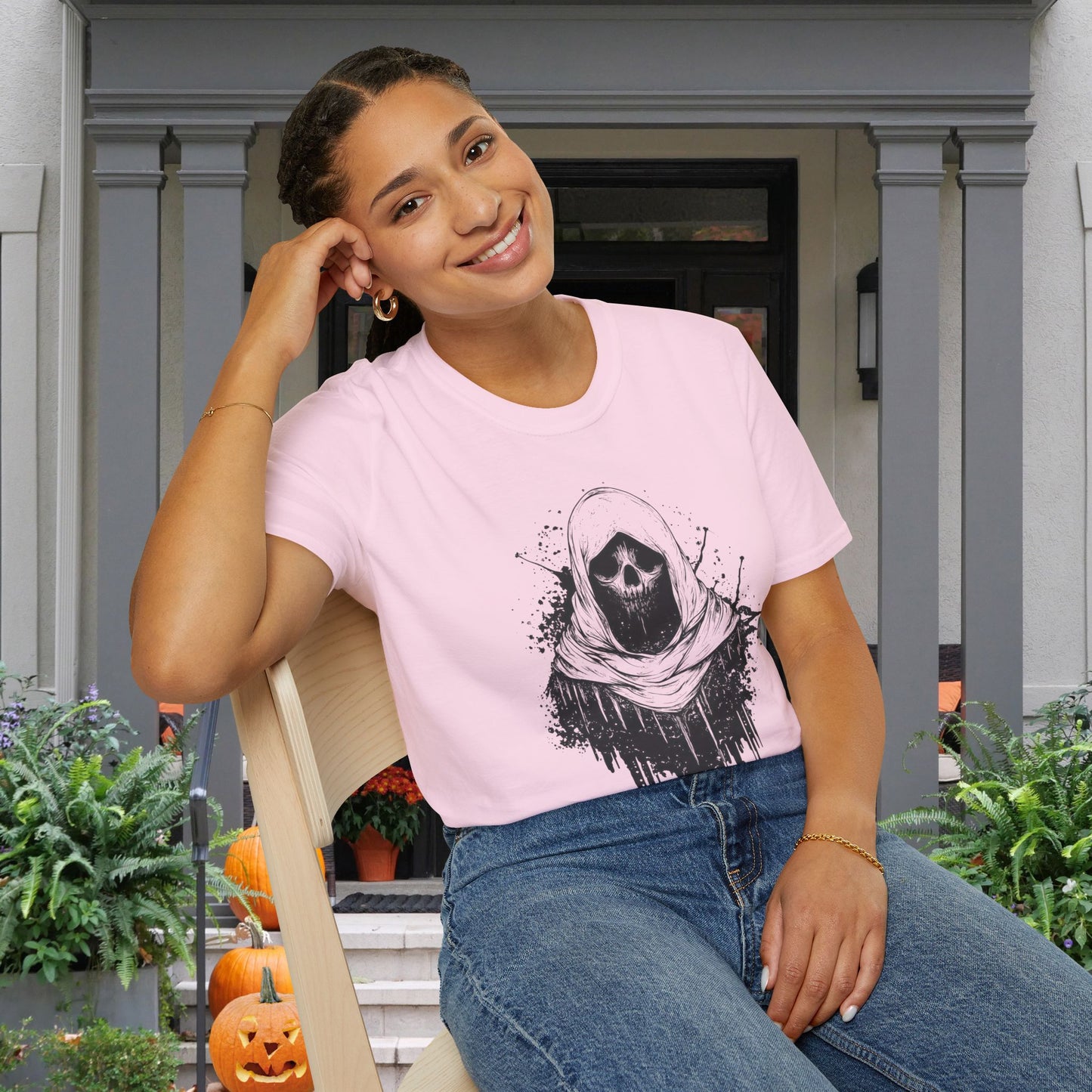 Creepy Ghost Adult T-shirt