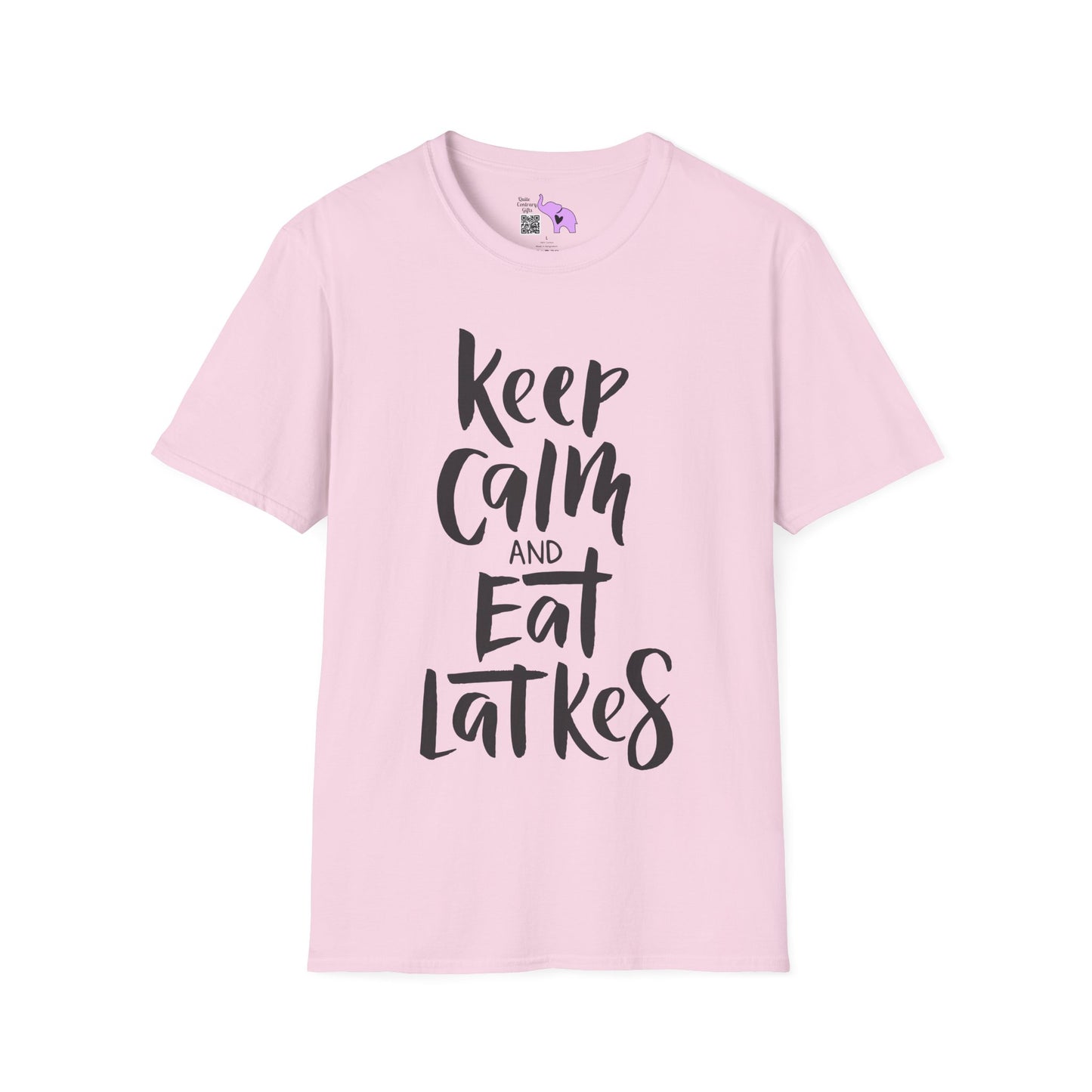 Keep Calm & Eat Latkes 2 Adult T-shirt