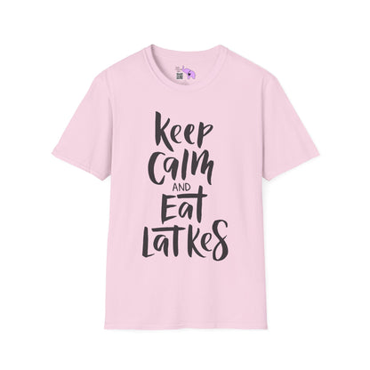 Keep Calm & Eat Latkes 2 Adult T-shirt