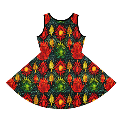 Joyful Burst Girls' Sleeveless Sundress