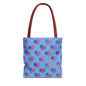 American Flag Hearts Canvas Tote Bag