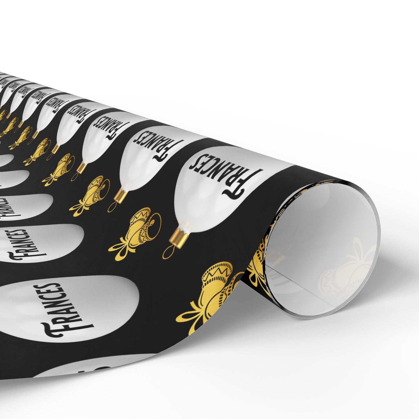 Winter Glam Custom Wrapping Paper (Frances)