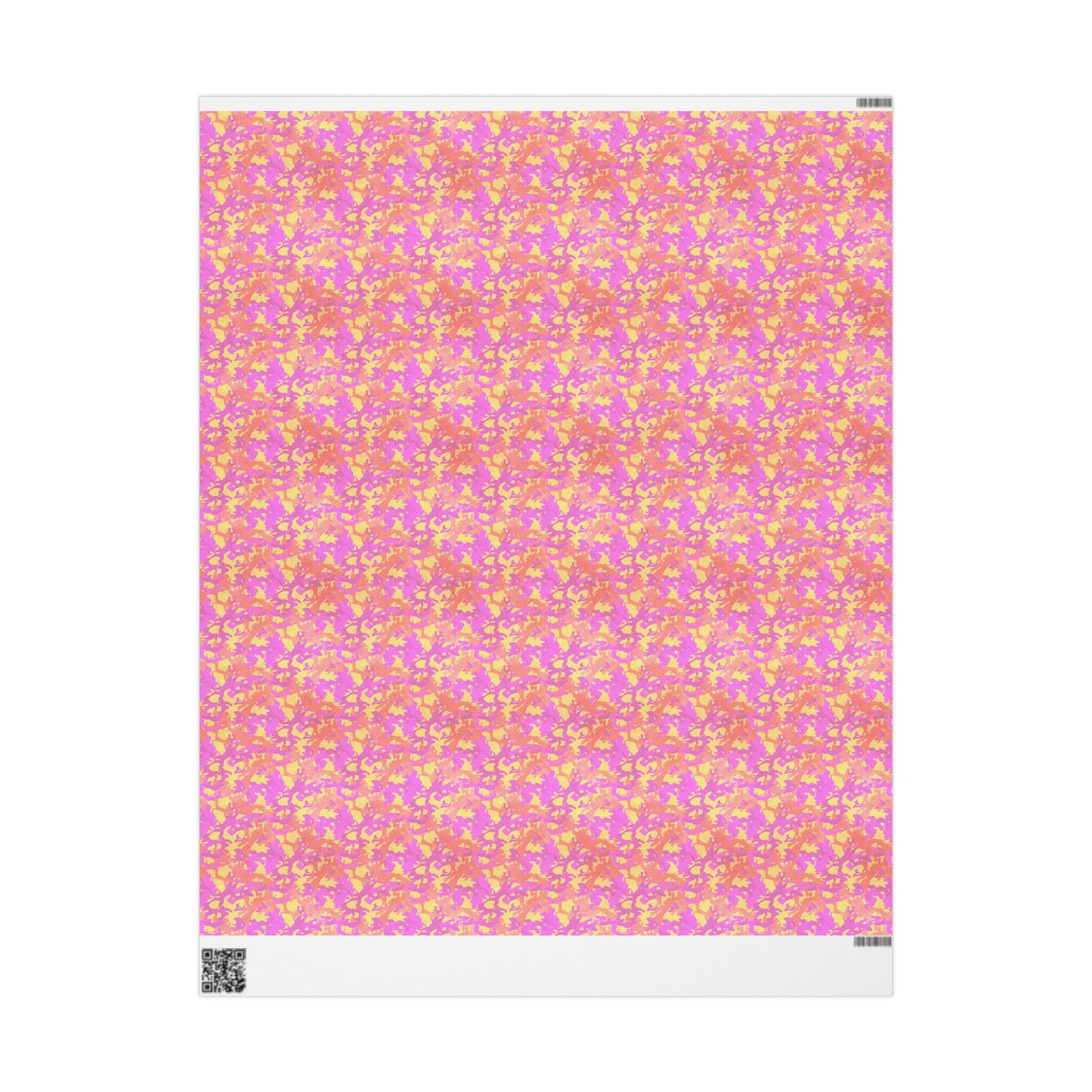 Sunset Sorbet Camo Wrapping Paper