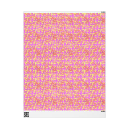 Sunset Sorbet Camo Wrapping Paper